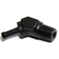 1/8"NPT Male to 3/16" Hose Barb 45Degree Fuel Oil Gas Line Fitting Adapter Black