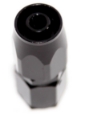 Picture of AN-6 Aluminum Straight Swivel Fuel Oil Gas Line Hose End Fitting Adapter Black