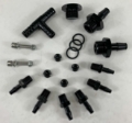 Picture of Black 1/8NPT 6 Port Vacuum Manifold Kit fit Turbo Boost Intake Manifold 