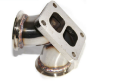 Picture of EMUSA 2.5" Inch Turbo Exhaust Pipe Mild Steel 63mm V-Band Clamp+2 x Flange New